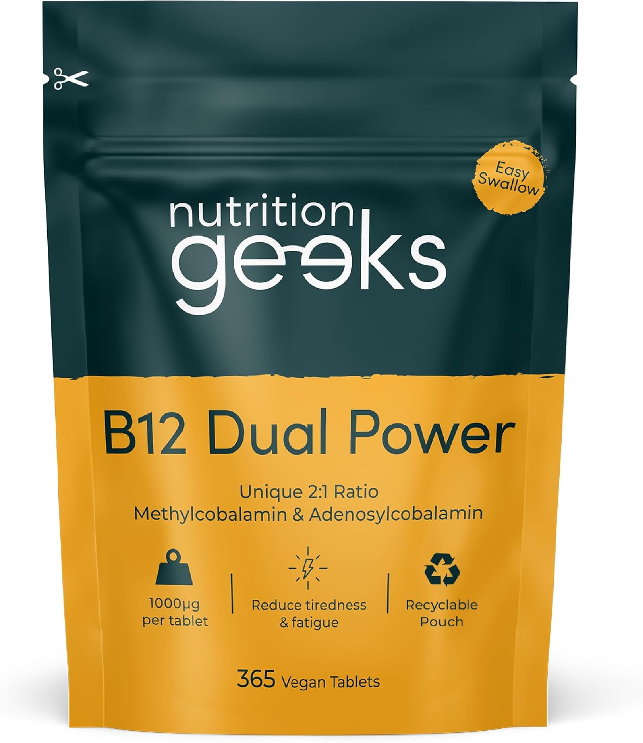 Vitamin B12 Tablets High Strength - 365 × 1000mcg
