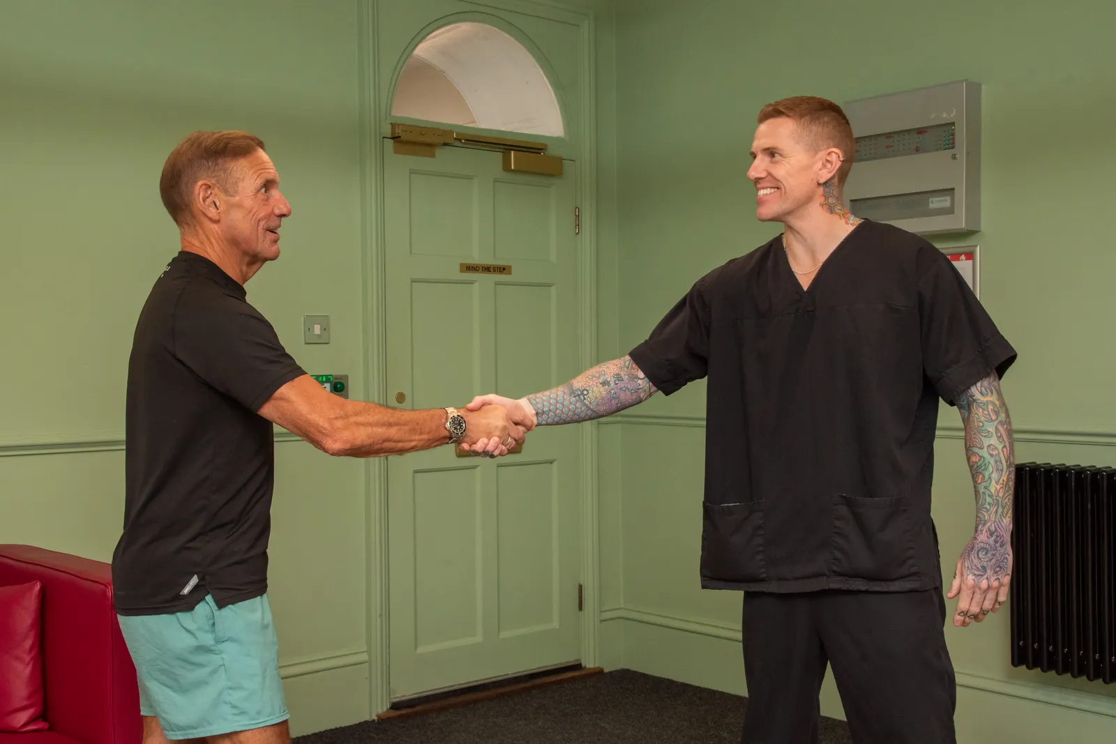 Therapist reviewing an assessment and personalised plan with a client at Meridian, Southampton